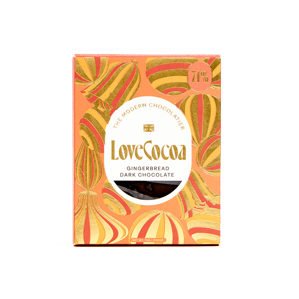 Love Cocoa Gingerbread dark chocolate bar