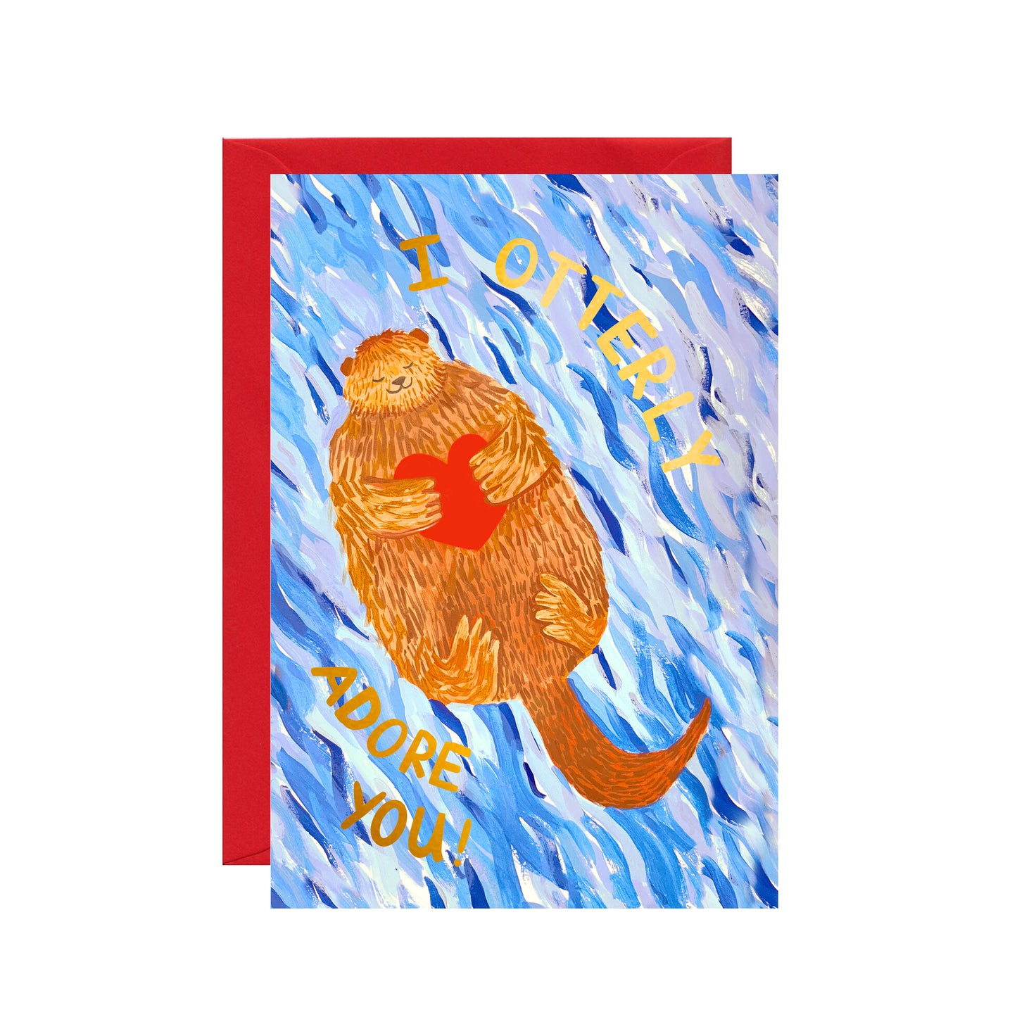 Otterly Love You Greetings Card
