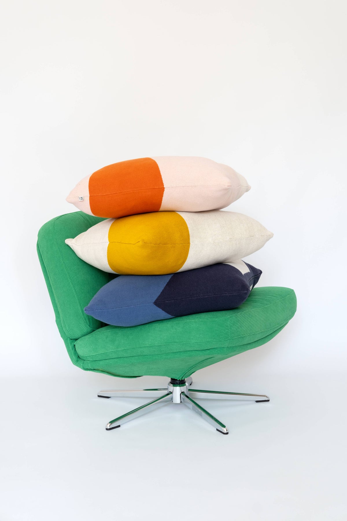 Cotton Knit Throw Pillow/Cushion Cover - Ilo Citrus