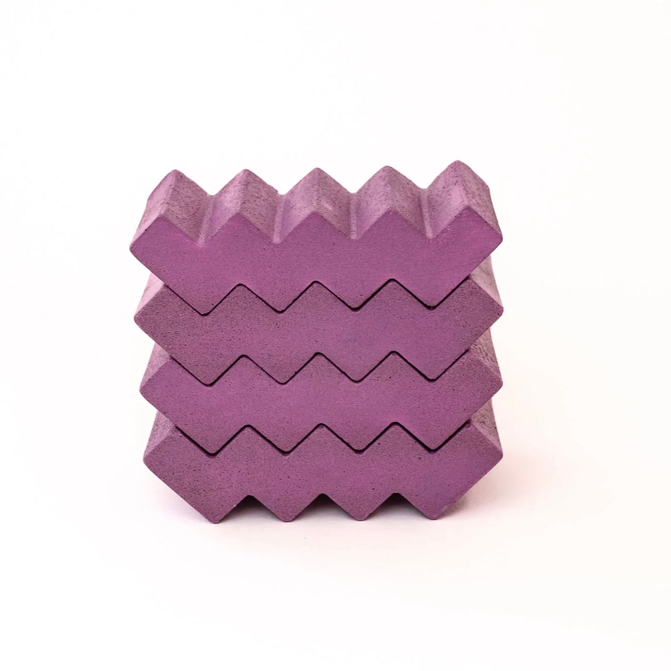 Concrete Zig Zag Soap Dish