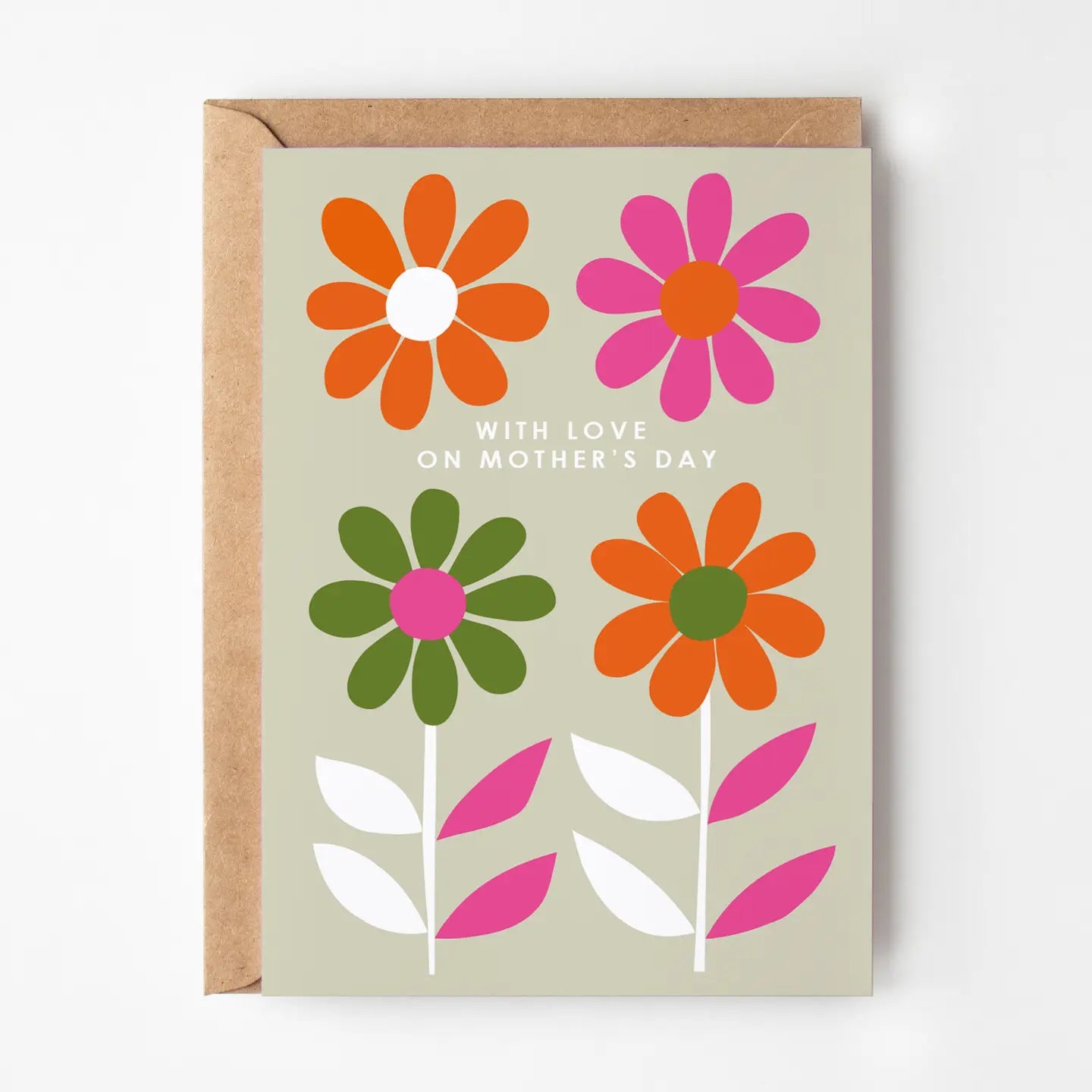 With Love Four Daisies Card