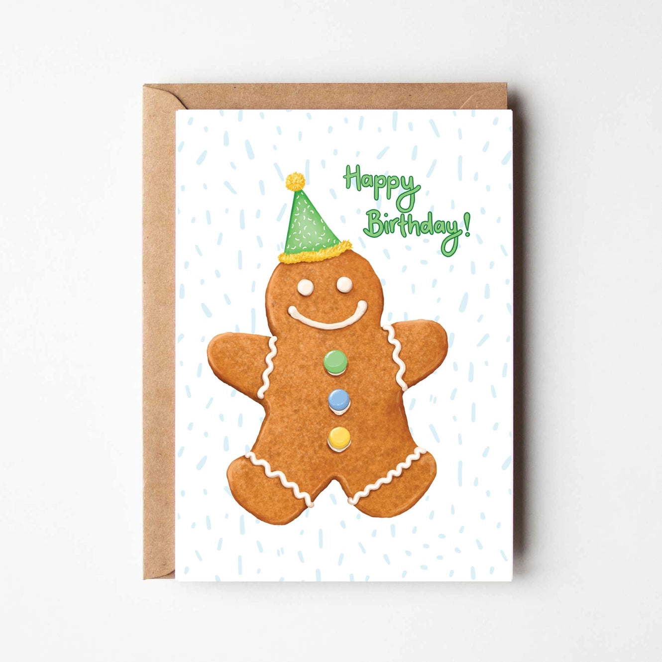 Gingerbread Man Birthday Card