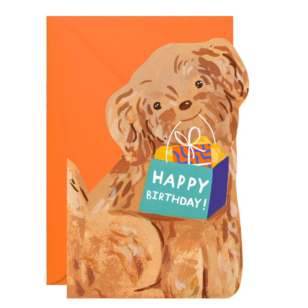 Die Cut Birthday Dog Greetings Card