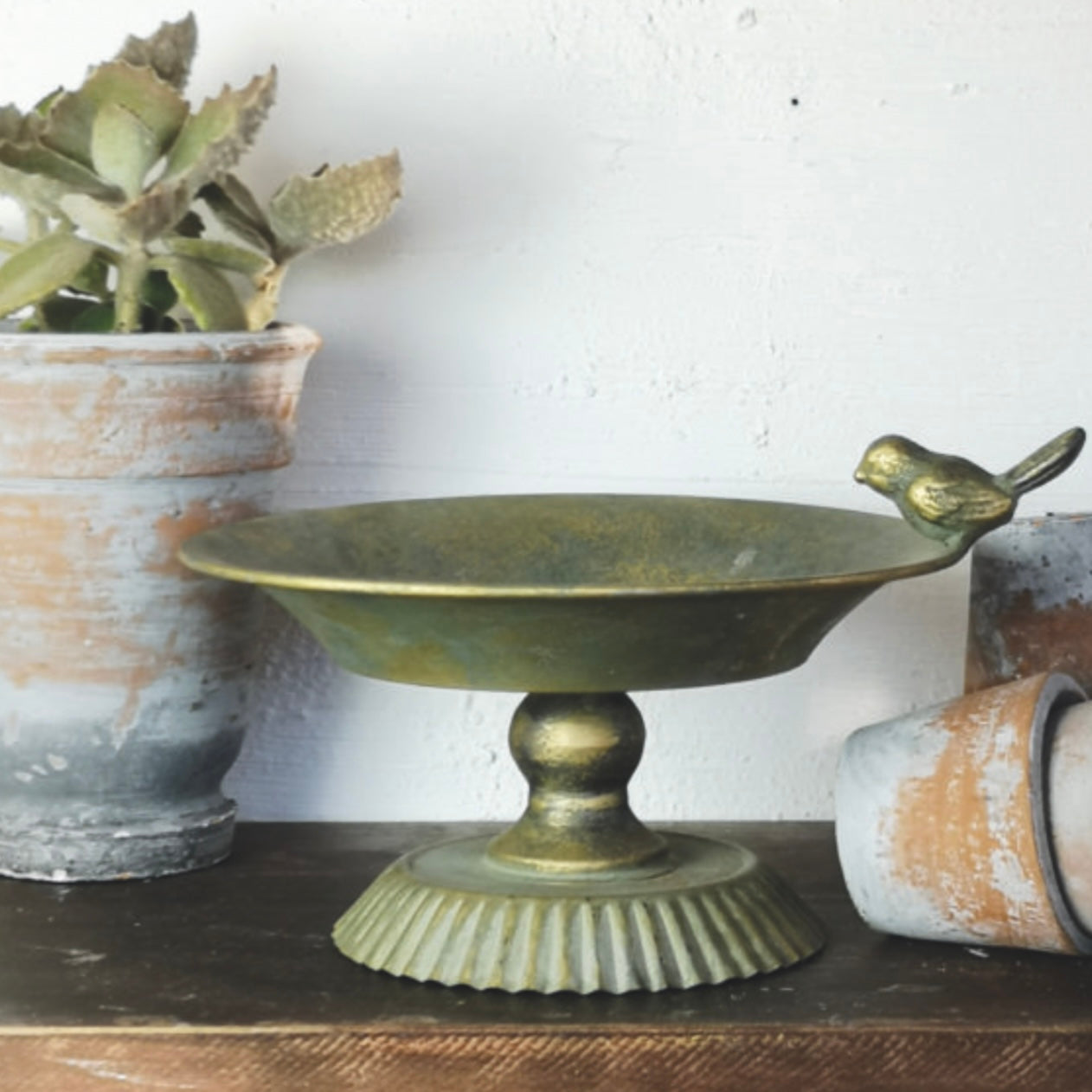 Brass Bird Bath
