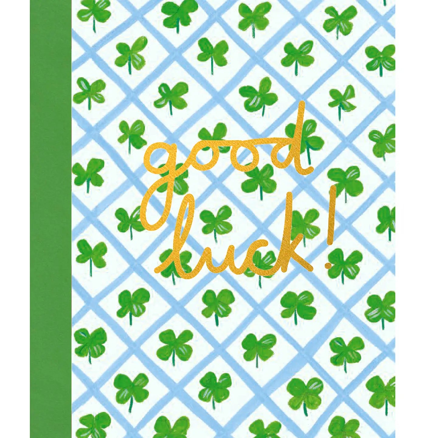 Good Luck Shamrock Card