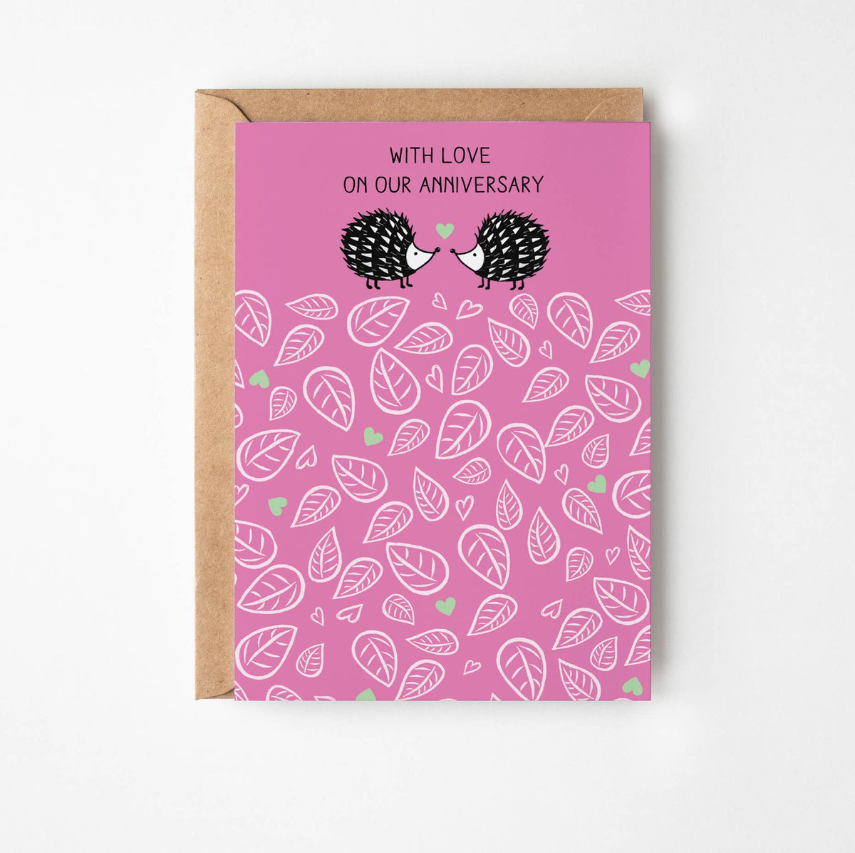 Our Anniversary Hedgehog Greetings Card