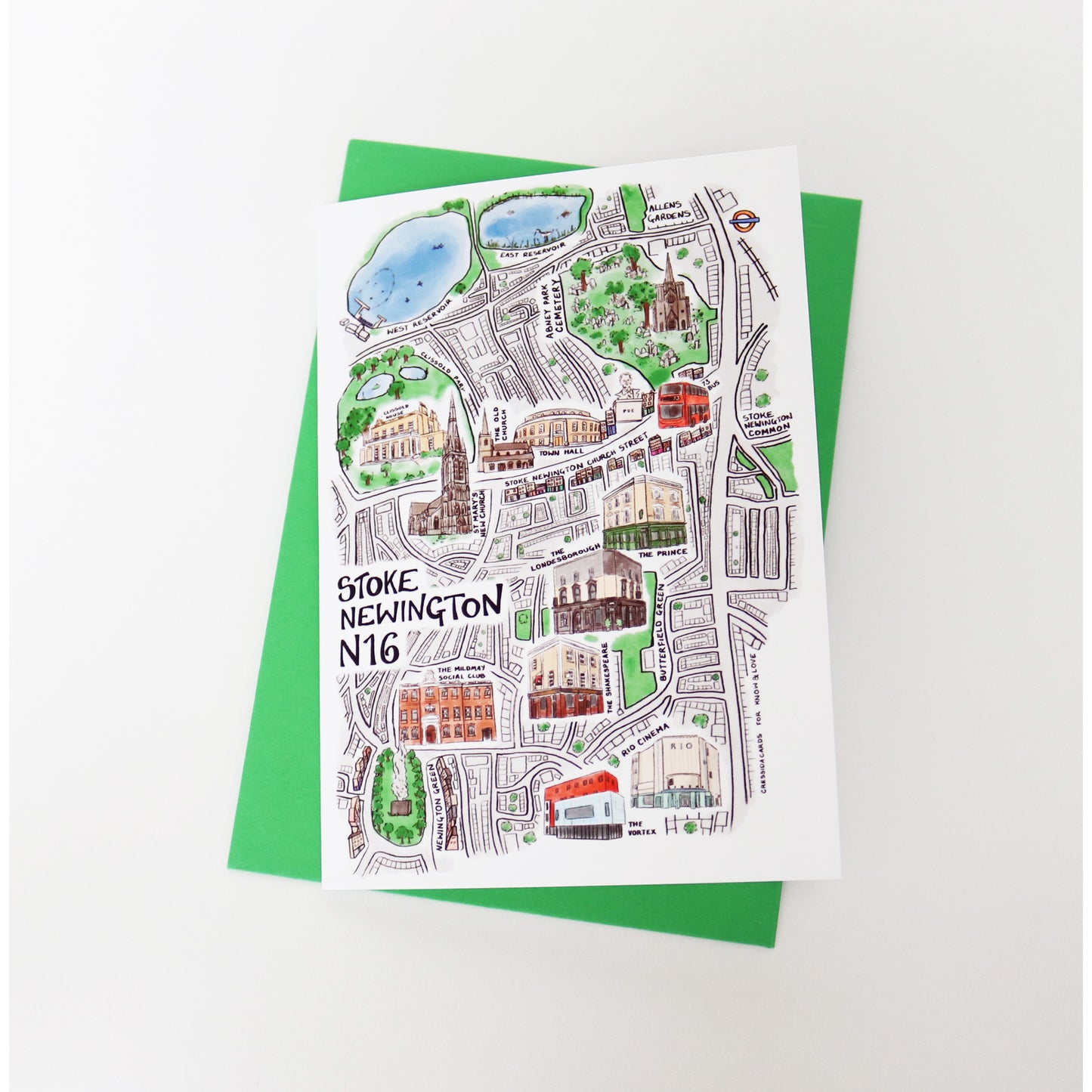 Stoke Newington Map Card