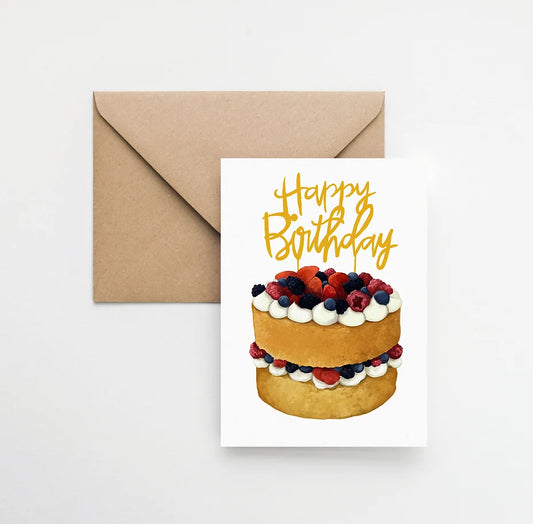 Vanilla Birthday Cake Card