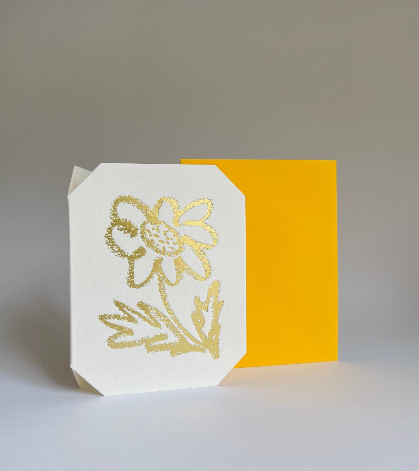 Gold Foil Daisy Card