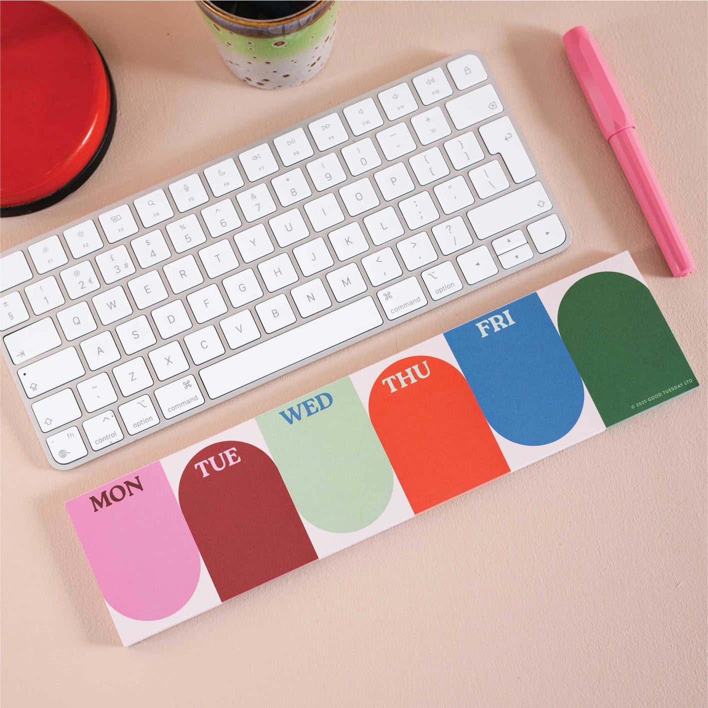 Keyboard Weekly Planner Pad