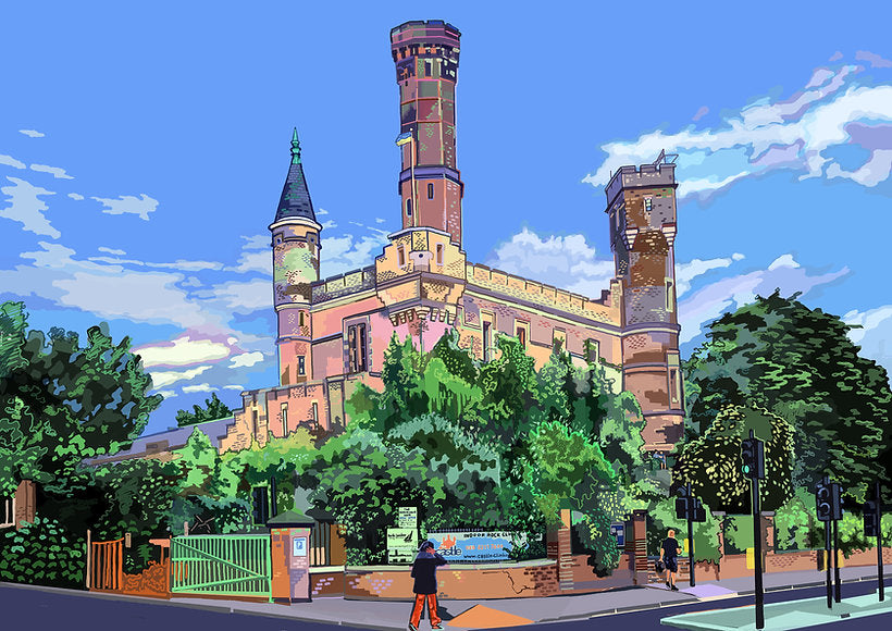 The Climbing Centre Stoke Newington London print for a gift A4 A3