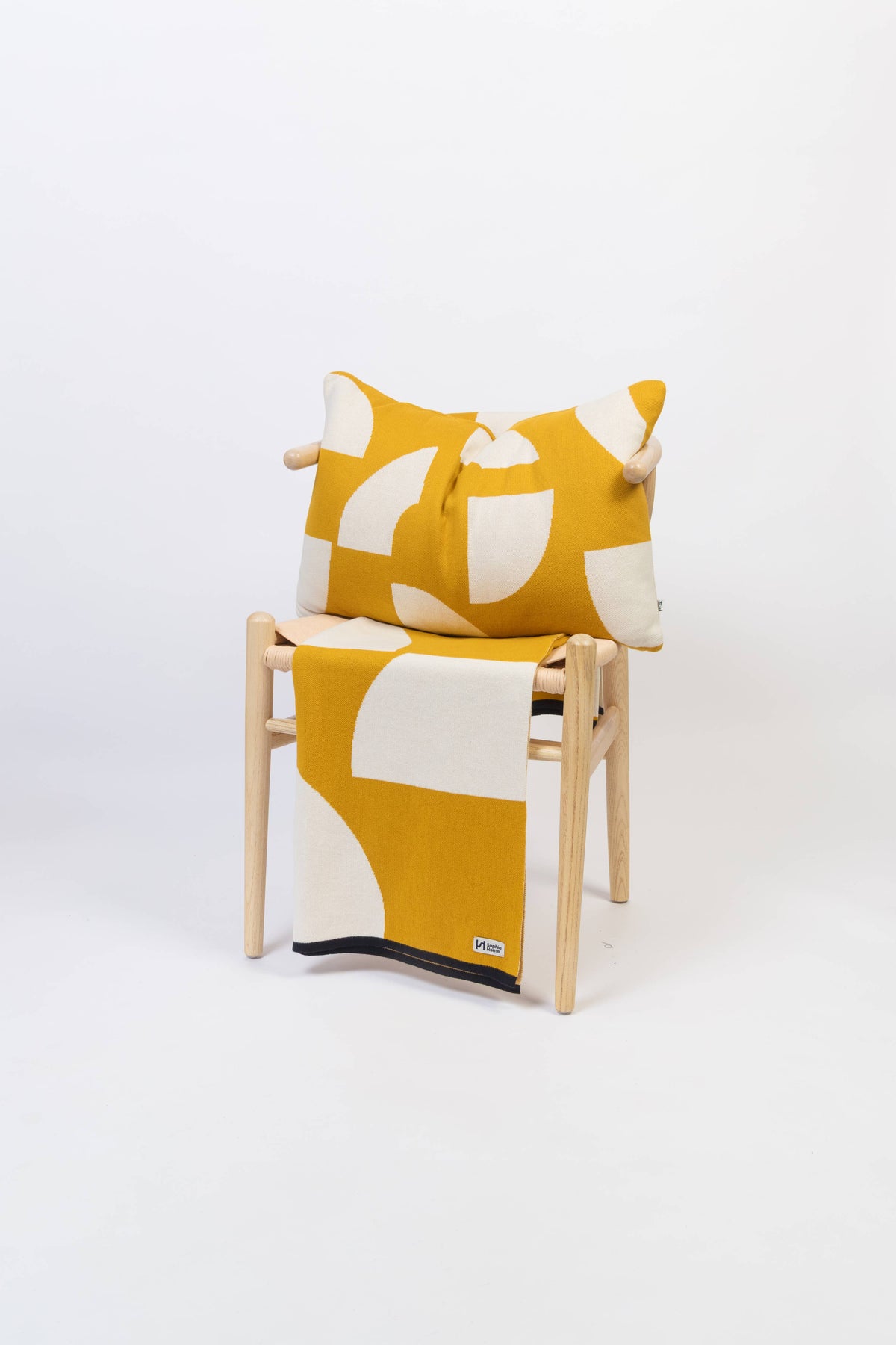 Cotton Knit Throw Blanket: Deko Citrus