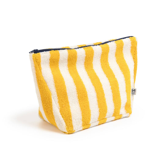Striped Terry Towelling Wash Bag