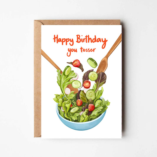 Happy Birthday You Tosser Birthday Card