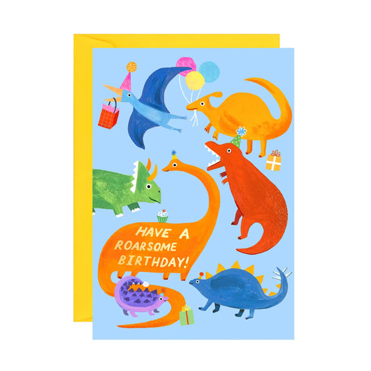 Roarsome Birthday Greetings Card