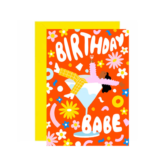 Birthday Babe Greetings Card