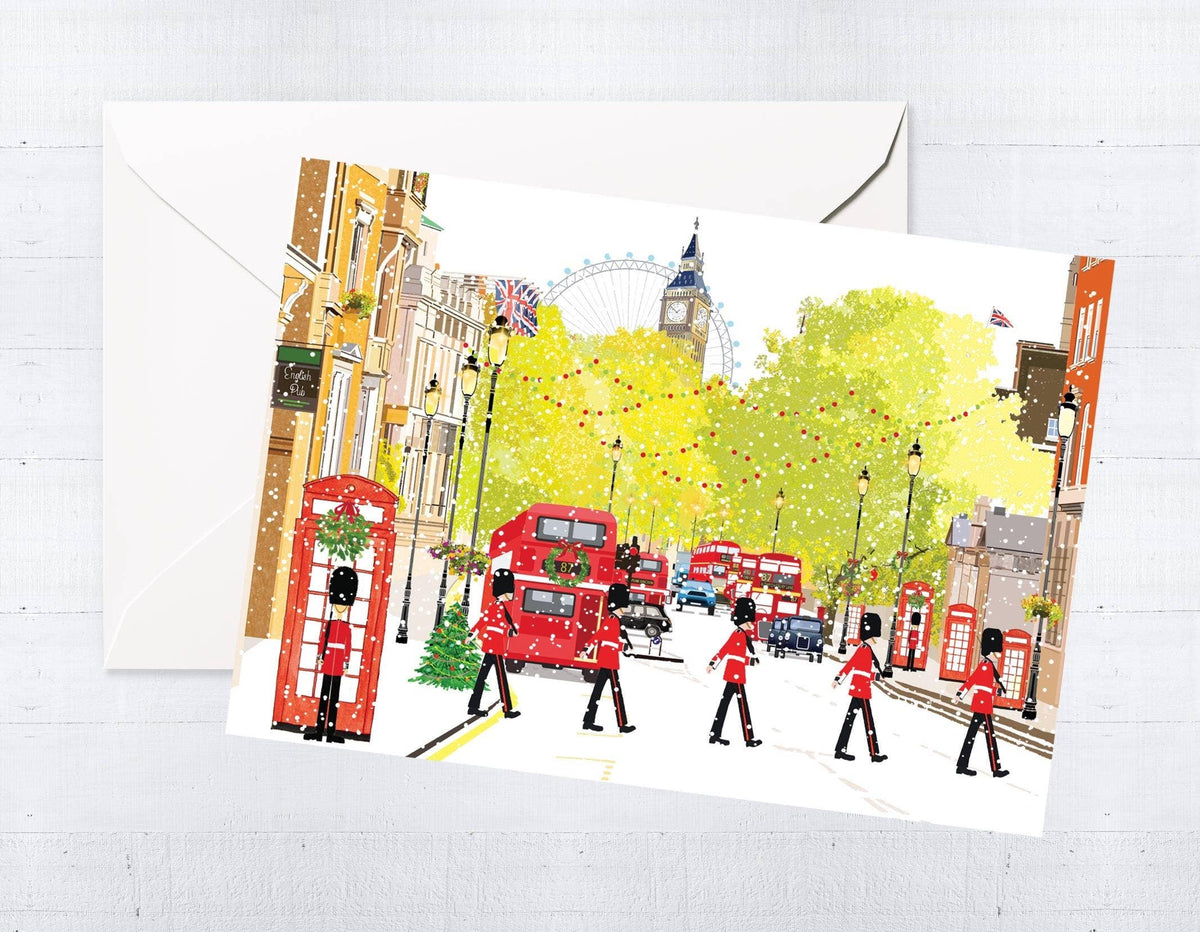 Christmas in London Greeting Card (Pack of 6)