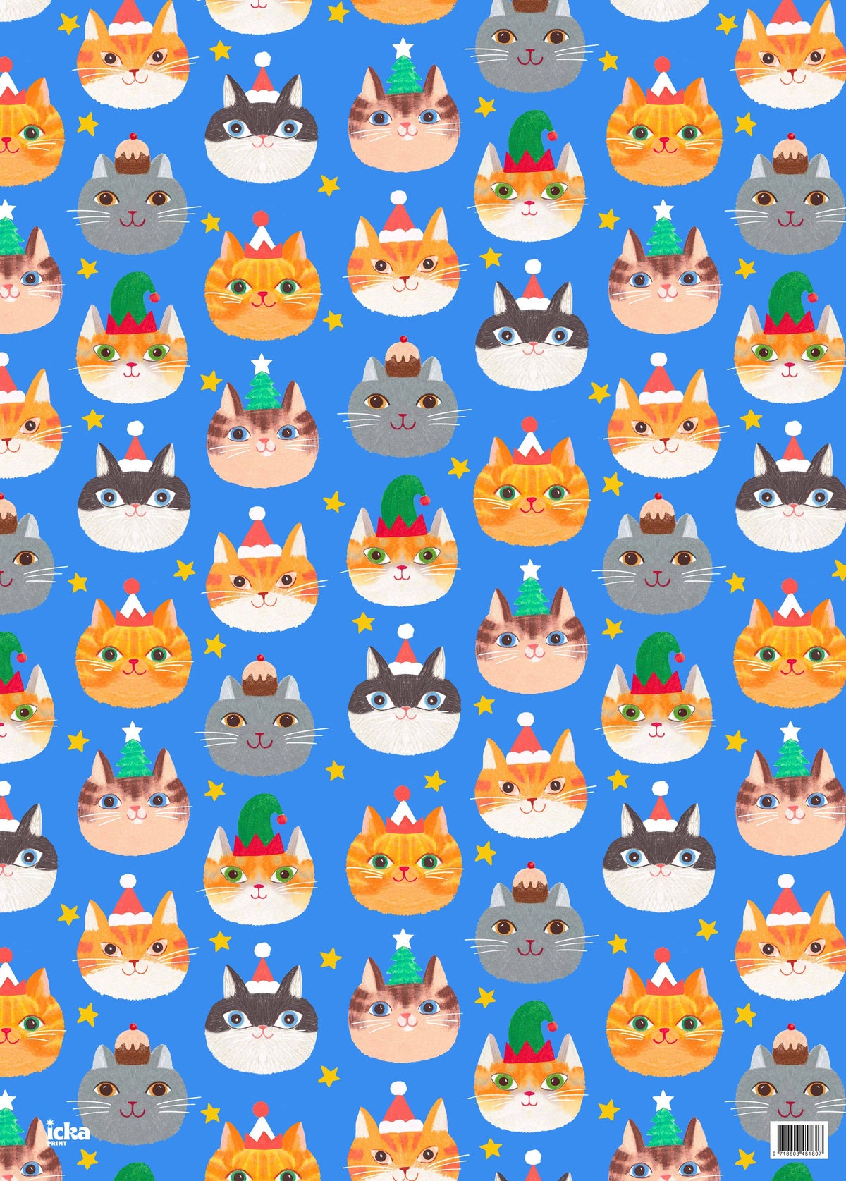 Santa Cats Wrapping Paper