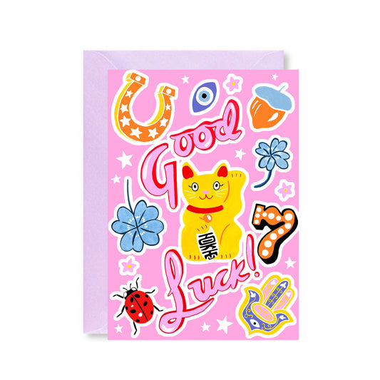 Good Luck Cat Card