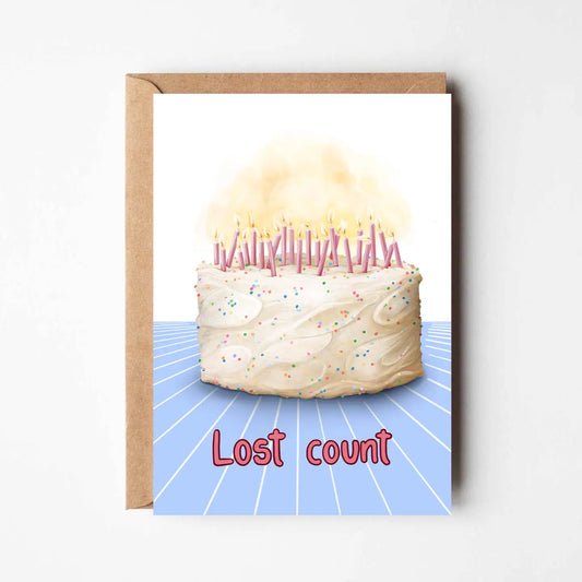 Lost Count Birthday Card
