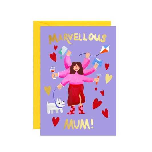 Marvellous Mum Greetings Card