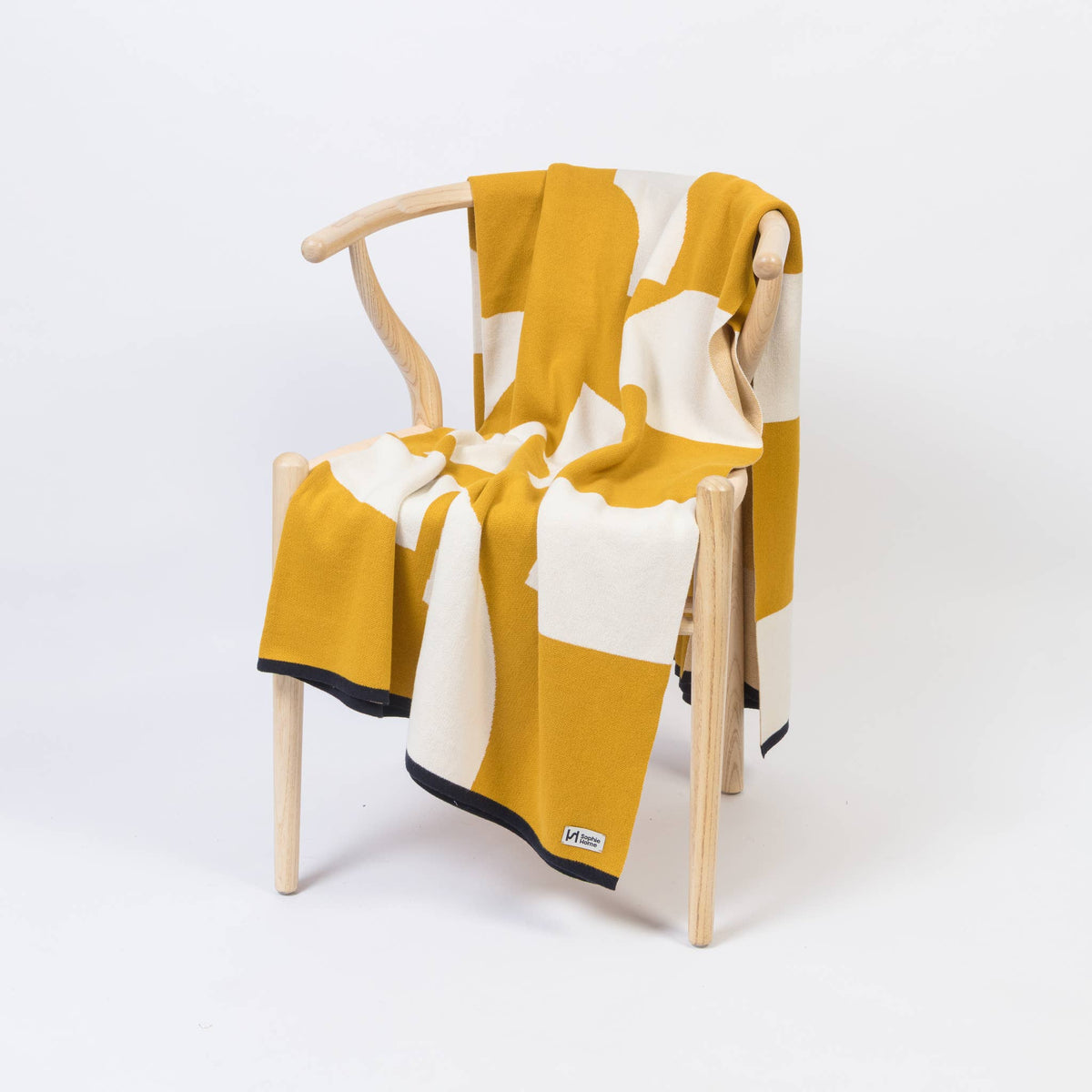 Cotton Knit Throw Blanket: Deko Citrus