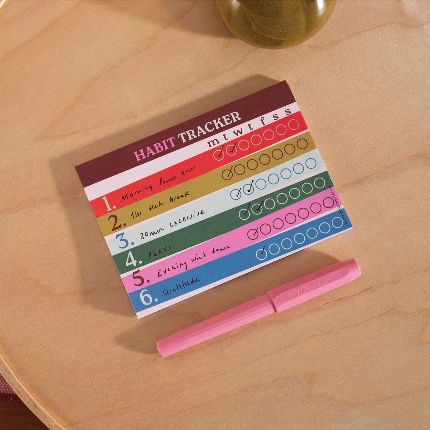 Weekly Habit Tracker Pad