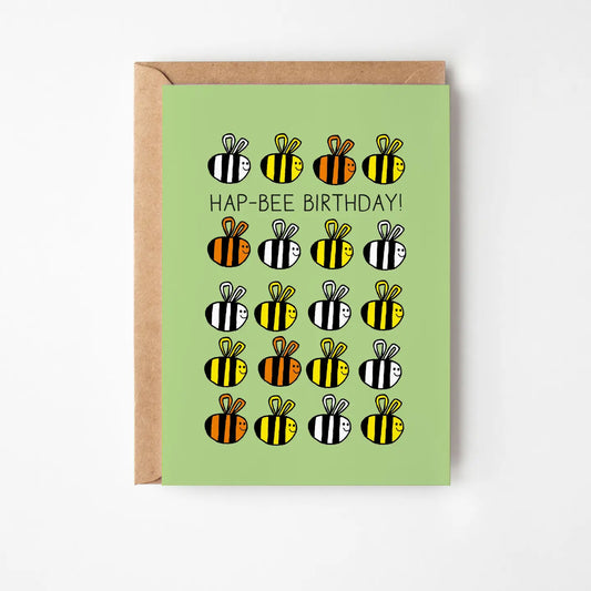 Hap-Bee Birthday Card