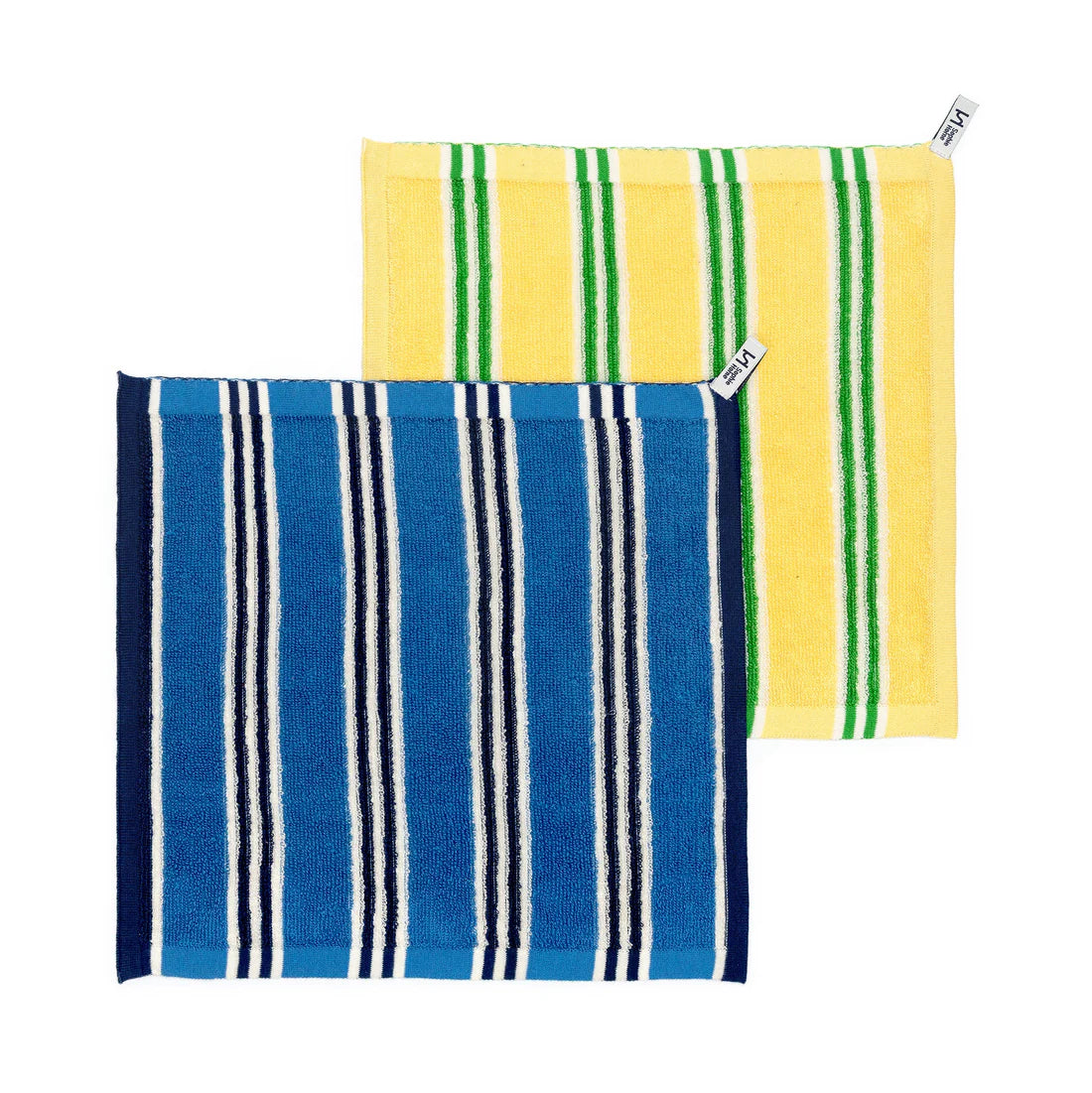 Striped Terry Towelling Face Cloth 2 pack
