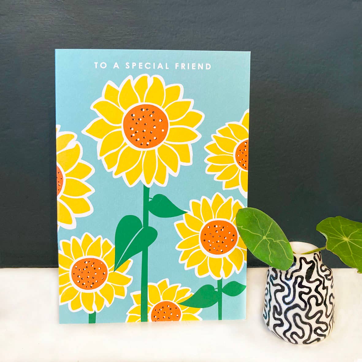 Sunflower Special Friend Greeting Card