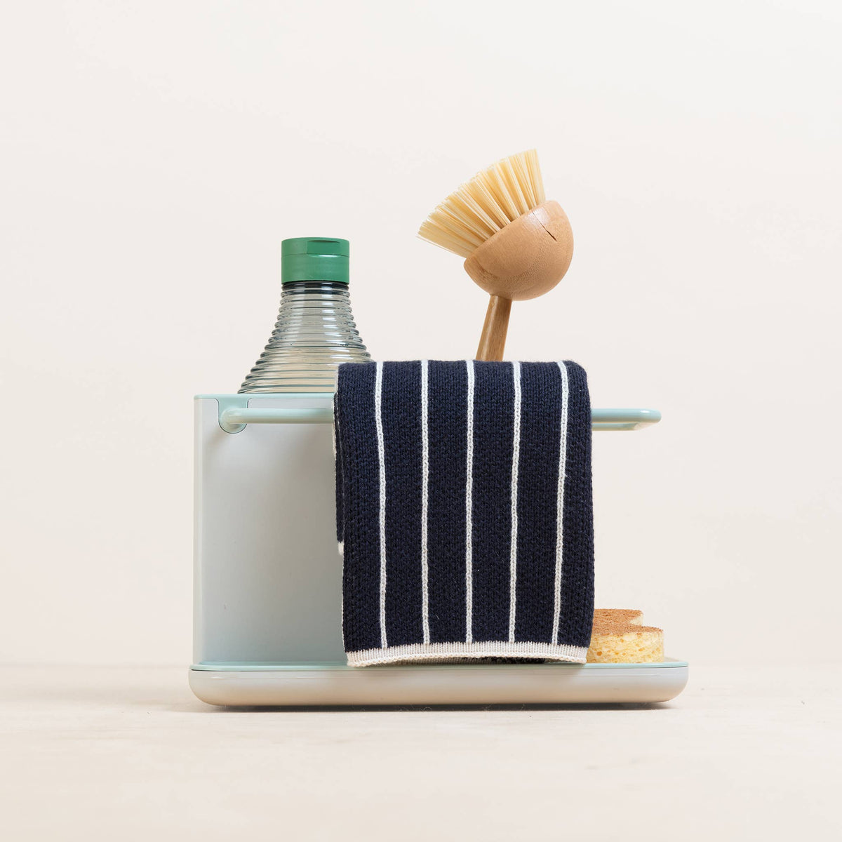 Reusable & Eco-Friendly Cotton Dishcloths: Striped Orange