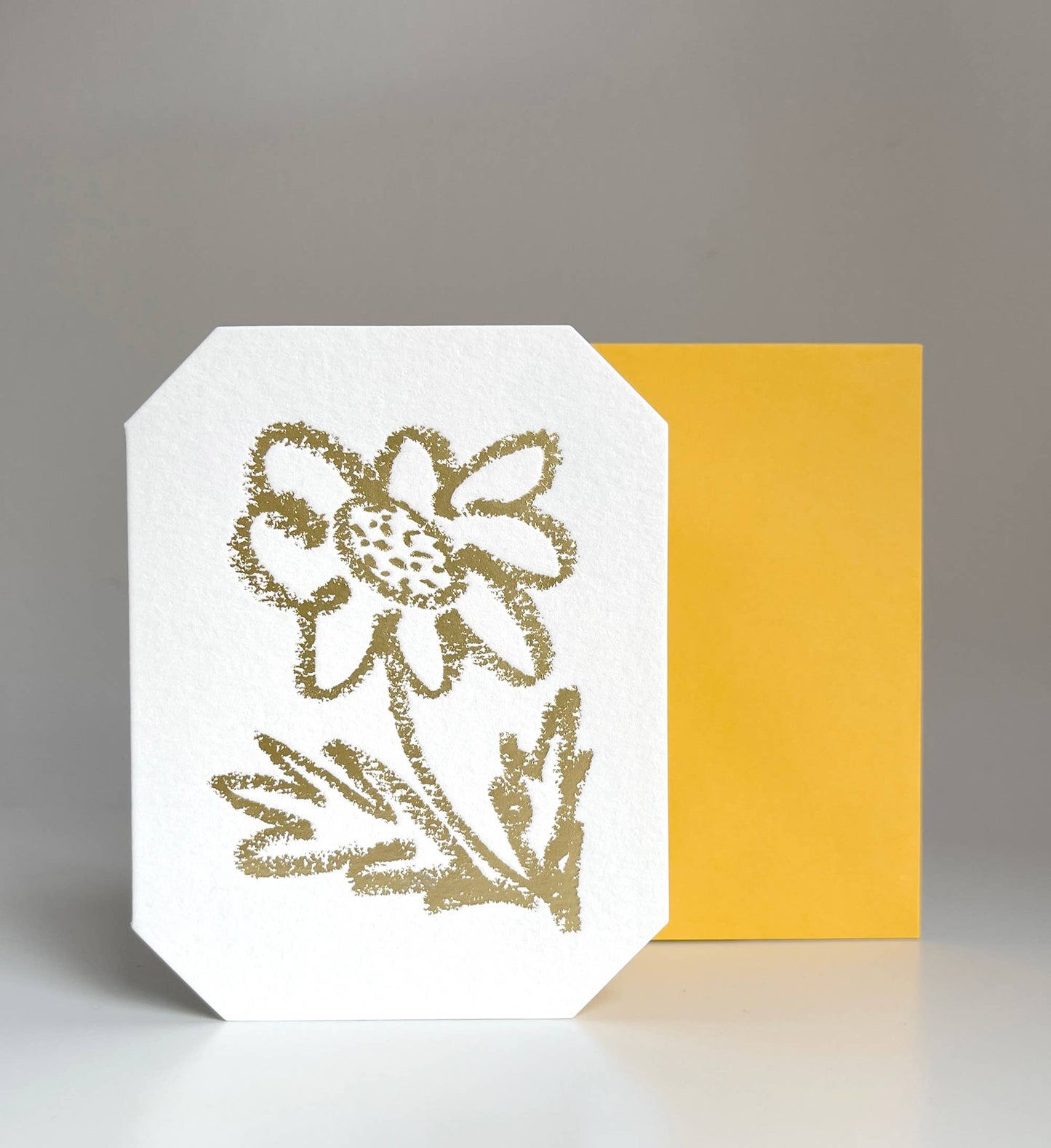 Gold Foil Daisy Card