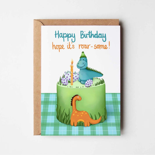 Dinosaur Roar-Some Birthday Card