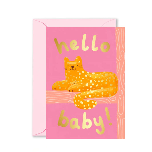Hello Baby Cats Card