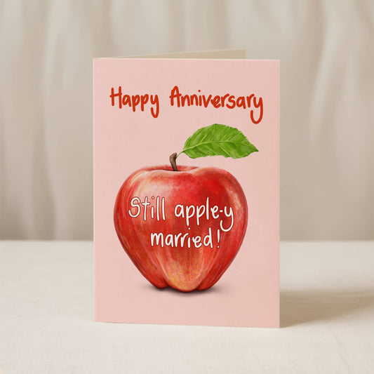 Happy Anniversary Apple-y Married Card