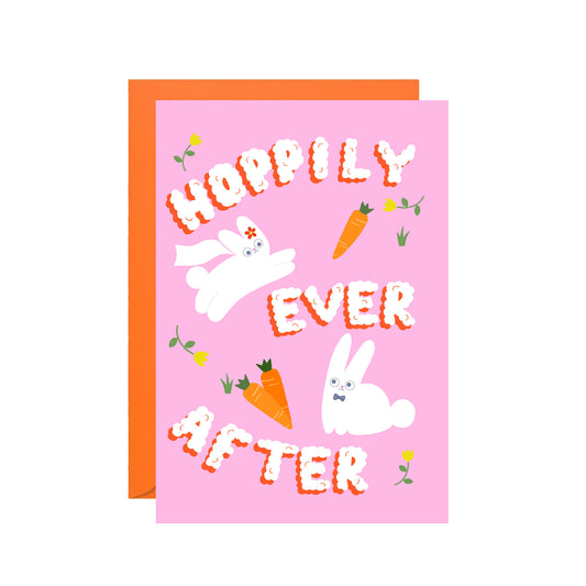 Hoppily Ever After Rabbit Card