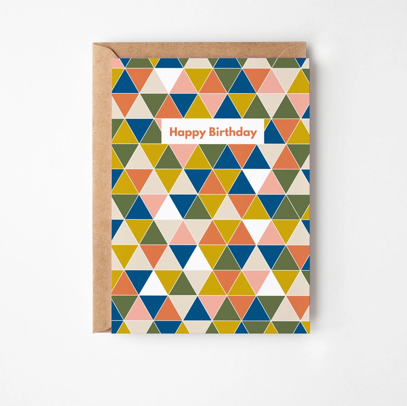Triangles Birthday Card