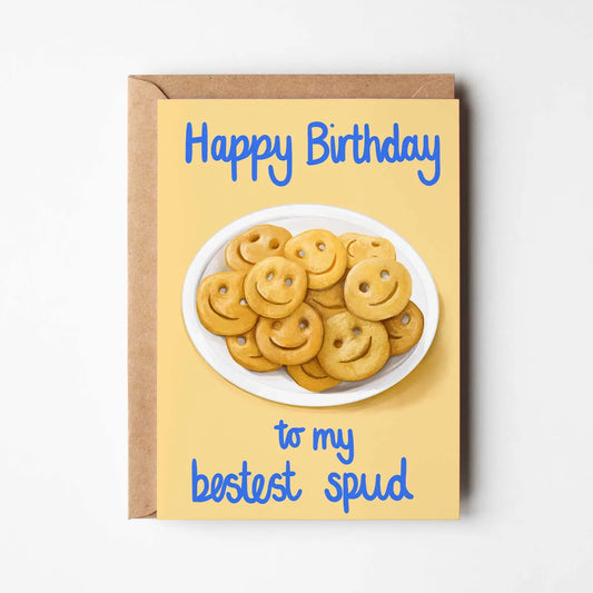 Happy Birthday To My Bestest Spud Card