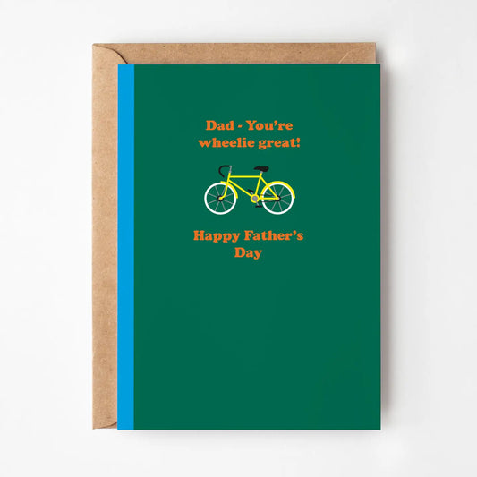Wheelie Great Dad Card