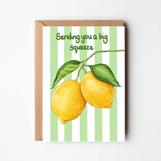 Sending A Squeeze Lemon Card
