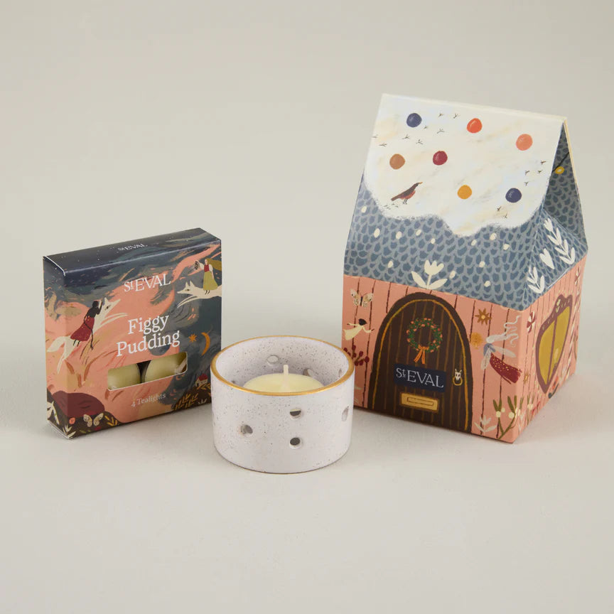 Christmas Cottage Tealight Set