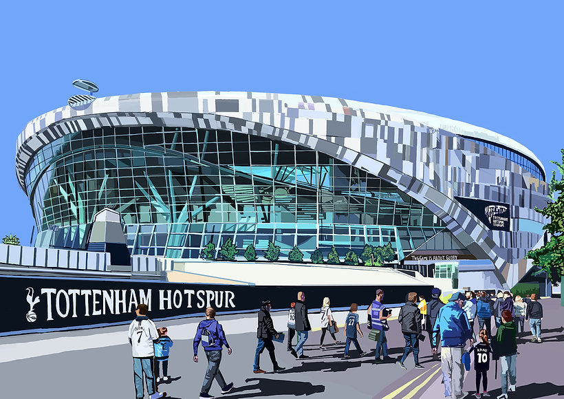 Tottenham Hotspur Stadium London Print Gift A4 and A3