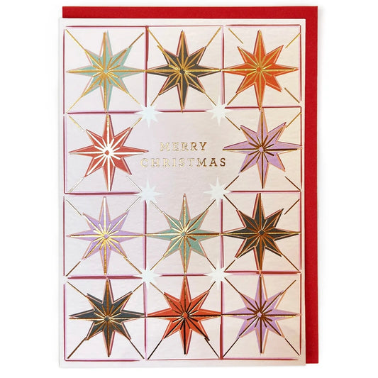 Merry Christmas Stars Card