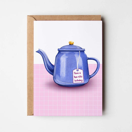 Tea-riffic Birthday Card