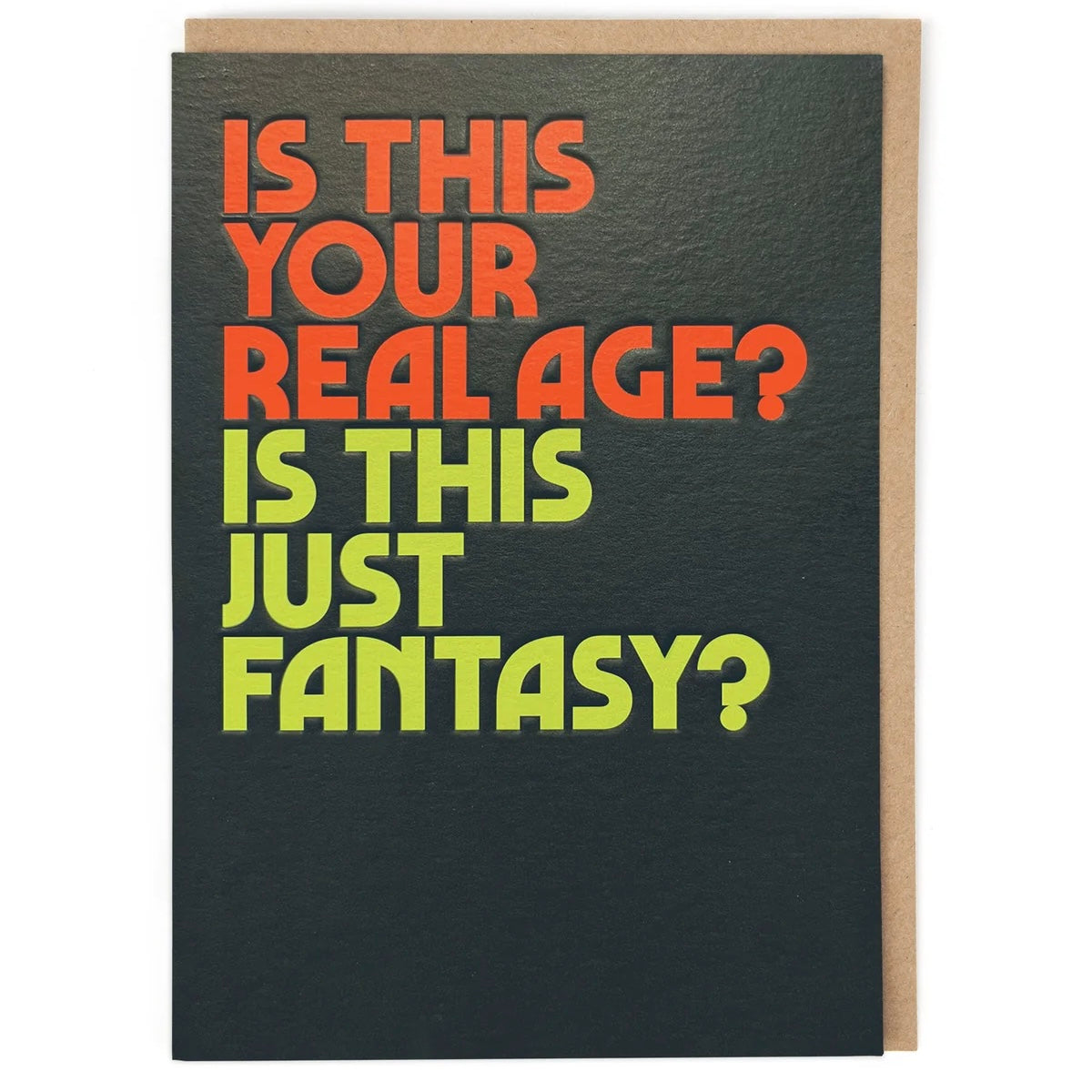 Is This Your Real Age Card