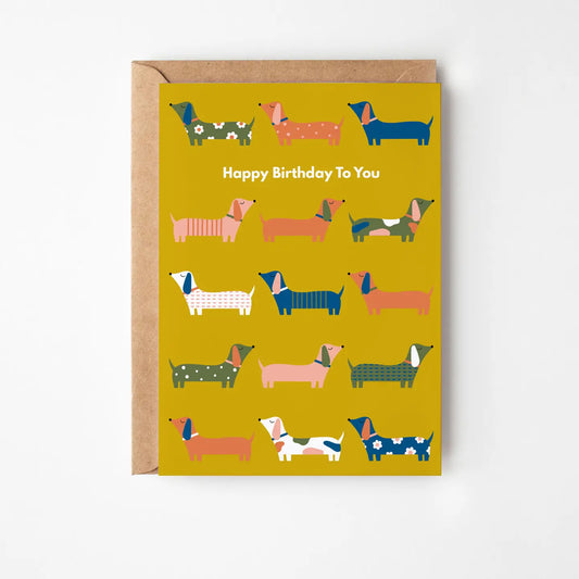 Happy Birthday Dog Greetings Card