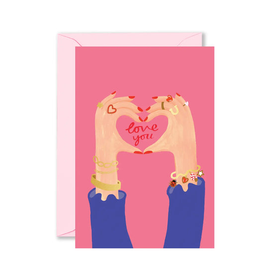 Love You Hands Card