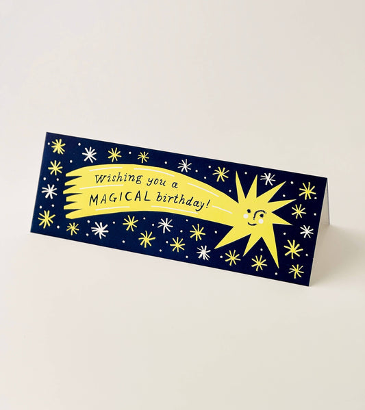 Glow in the Dark Shooting Star Birthday Card