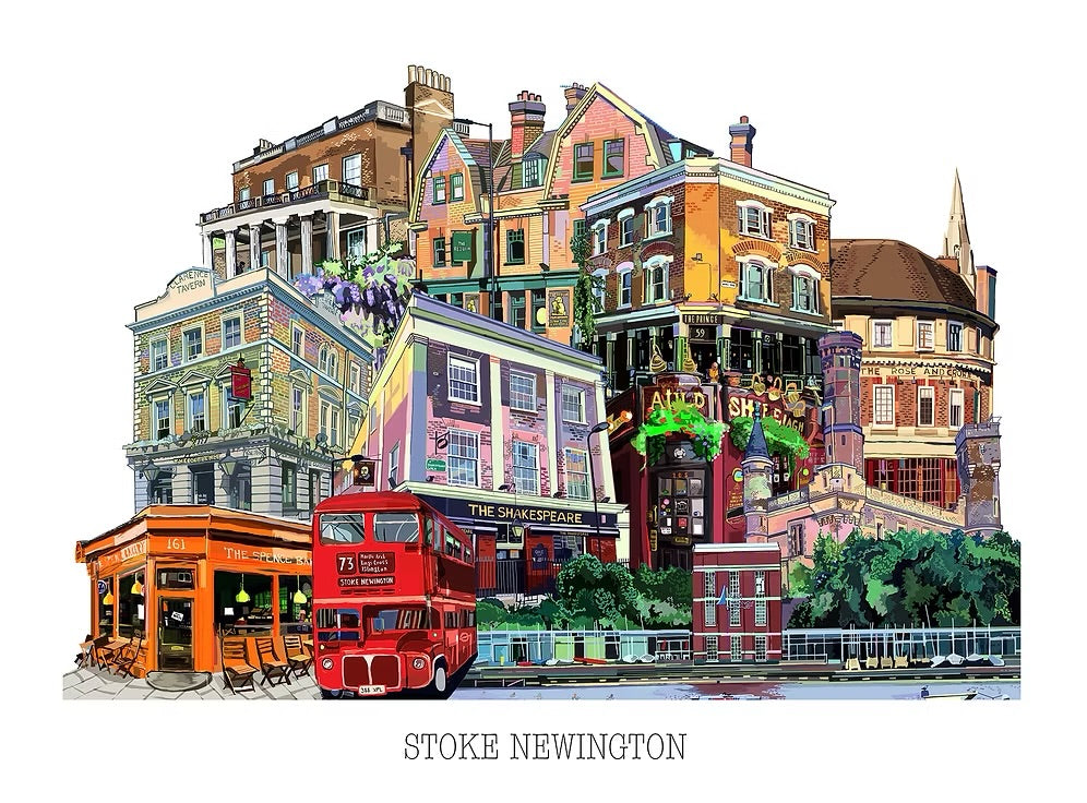 A4 Stoke Newington Print