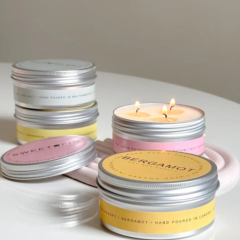 3 Wick Scented Candle In A Tin